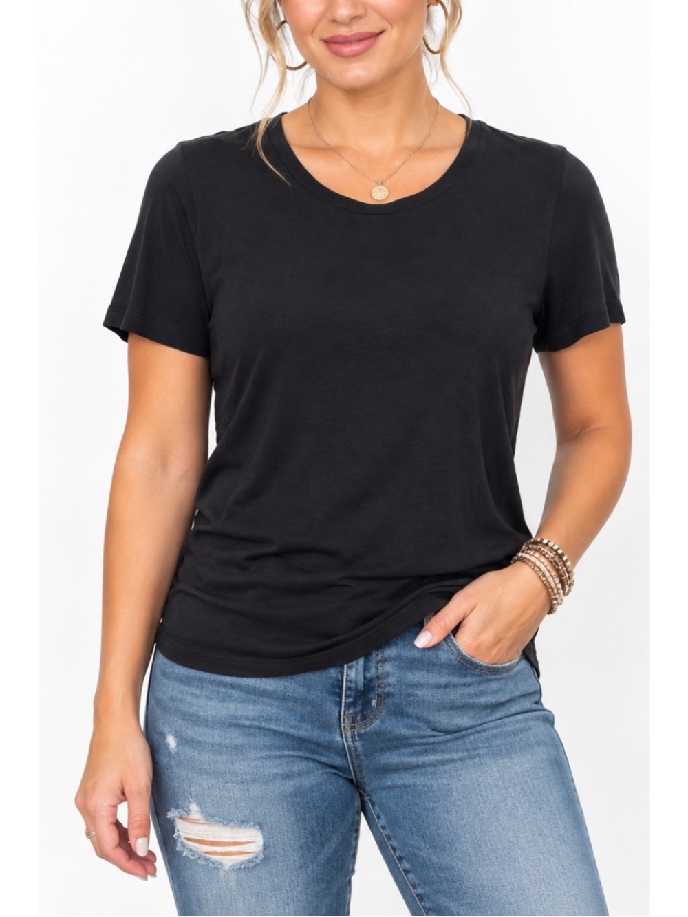 Joie Black Short Sleeve Tee
